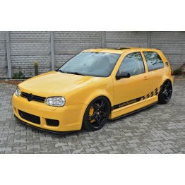 Накладка сплиттер на передний бампер на Volkswagen Golf IV R32